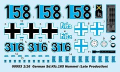 Trumpeter 00953 1/16 German Sd.Kfz.165 Hummel Model Kit (Late Production)
