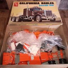 Vintage AMT California Hauler Peterbilt 359 Partially Built 1/25th T500 Read
