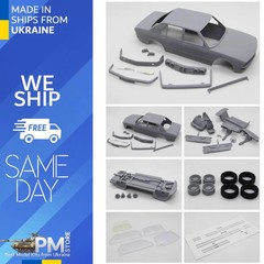 DiOlex DP24187 1/24 3D print resin kit Alpina B9/B10 (BMW E28) with black decals