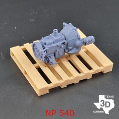 GMC V12 702 with stock intakes model engine resin 3D printed 1:24-1:8 scale