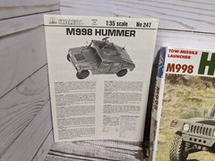 Italeri Tow Missile Launcher Hummer M998 Plastic Model Kit