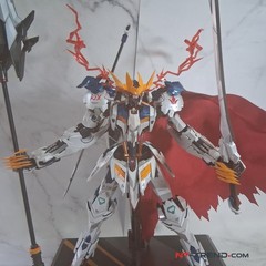[PRICE REDUCED] PG Barbatos Custom Painted Gunpla Urethane High Gloss Metallic
