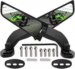 Motorcycle Mirrors Rearview Stealth Mirrors for 2025 Ninja 500 400 650 300 ZX6R