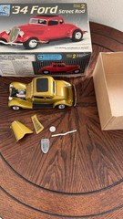 1934 Ford Street Rod 1:25 Scale Model Kit – Partially Assembled