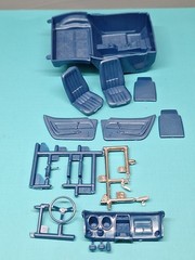 Revell AMT Ertl Monogram MPC 1/25 Model Part 1969 Corvette Complete Interior