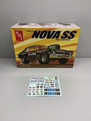 AMT 1/25 1972 Nova SS Old Pro Waterslide Decals /slot Car/Junkyard/Diorama