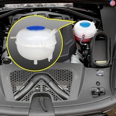 95B121407 Engine Coolant Reservoir Tank, Radiator Reservoir Tank with Cap &