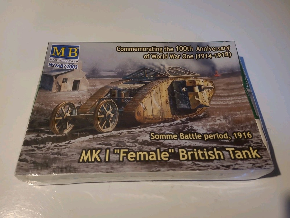 Master Box 1/72 72002 WWI British Tank MK.I “Female” Somme Battle (1916) Model