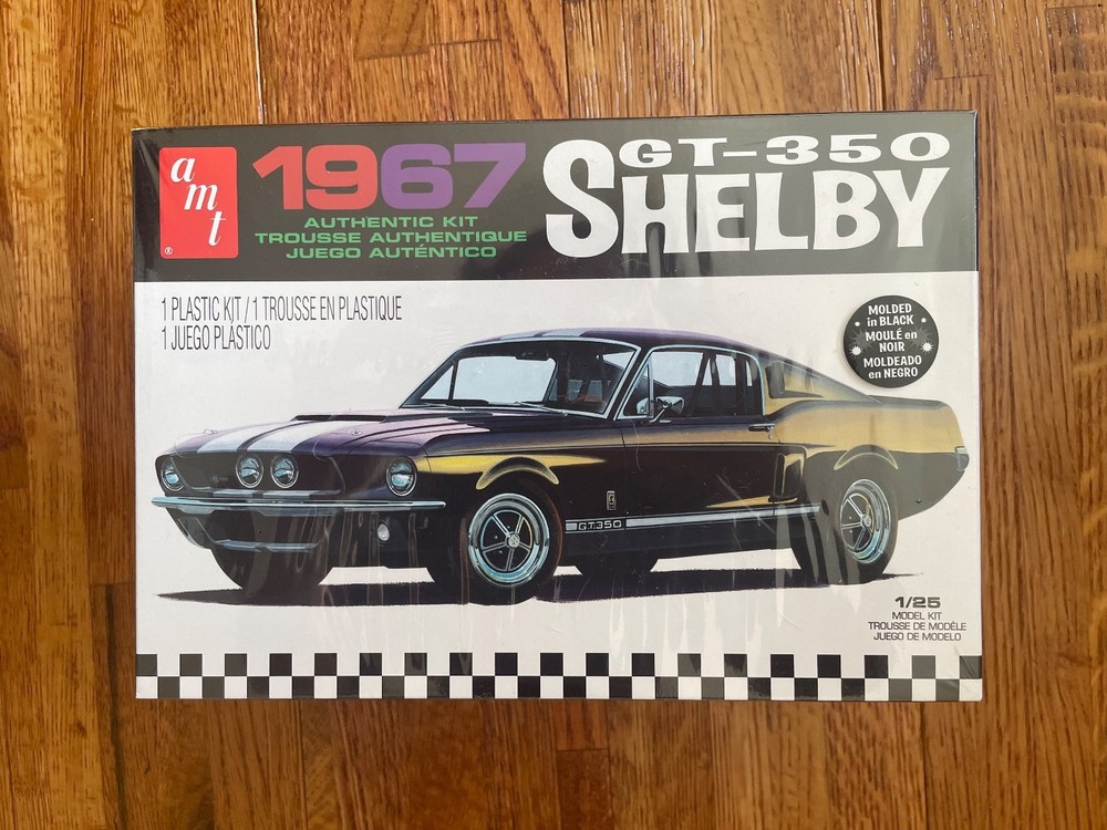 AMT 834M/12 1967 GT 350 SHELBY 1/25 SCALE MODEL KIT – NEW