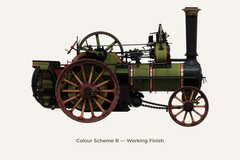 1901 Burrell Compound Traction Engine (3d print. model kit) 1/16 ScaleX SX-16001