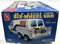 AMT Ford Custom Six-Wheel Van w/ Trail Bike 1:25 Model Kit 2502 – SEALED PARTS