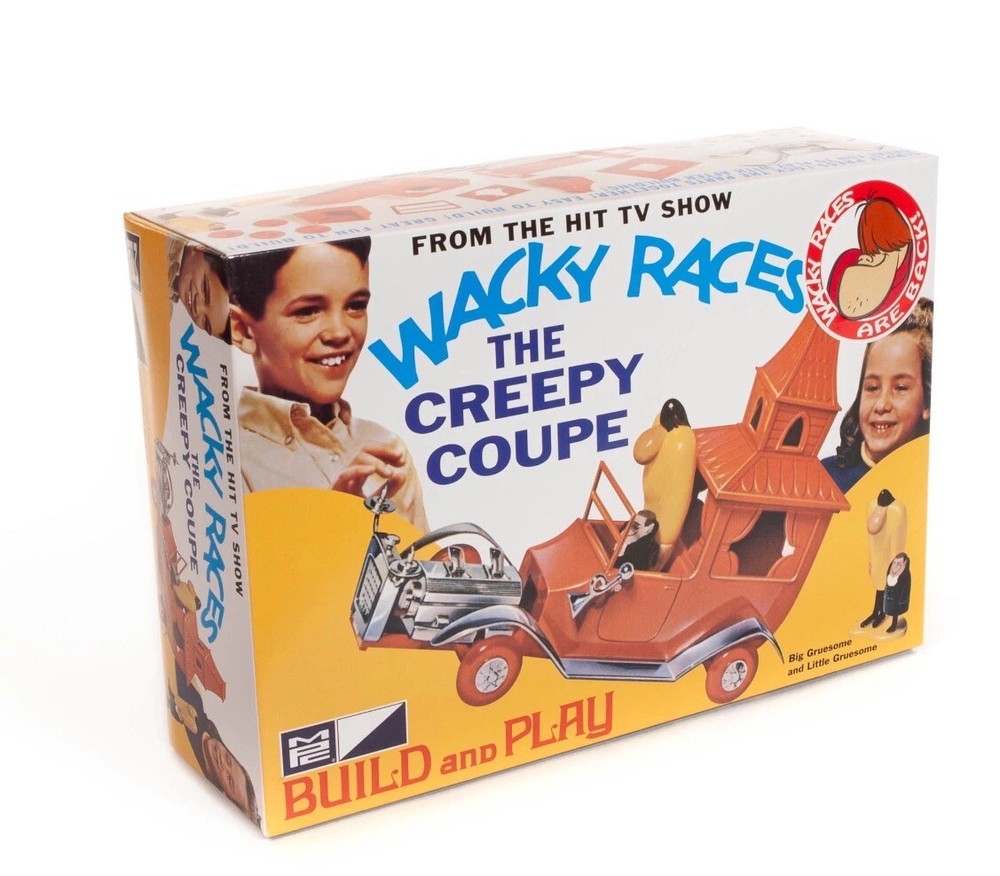 Wacky Races The Creepy Coupe Press-Lock Plastic Model Car Kit New Sealed