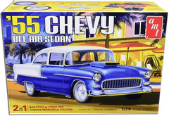 TWO LANE BLACKTOP 55 CHEVY 3D PARTS CONVERSION FOR AMT 55 CHEVY KIT