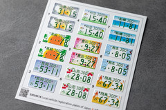 1:24 3D License Plates Detail Set for scale model Cars