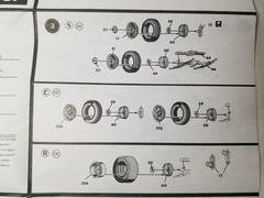 1951 Chevrolet Bel Air HUBCAPS from AMT 1:25 Model Kit 51 Chevy