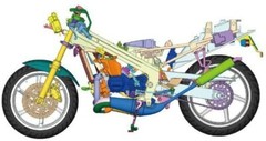 Rare kit Aoshima 1/12 Kit Honda 1988 NSR250R SP from Japan 1671