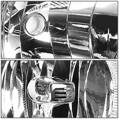 HL-OH-CSIL07-BK-AM Black Amber Headlights Compatible with 07-13 Black amber