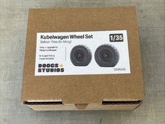 1/35 Doogs Studios #135026 Kubelwagen Wheel Set Balloon Type For Meng