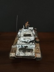 1/35 Built Dragon German Panzer III Ausf N Tank Winter WWII w/commander fig