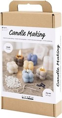 Craft Kit Candle Making, Warm Beige, Cream, Light Blue, Soy Candles, 1 Pack