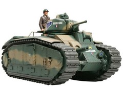 Tamiya 35282 1/35 Scale Military Model Kit WWII French Battle Tank Char B1 Bis
