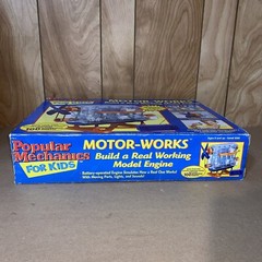 Popular Mechanics For Kids Motor-Works model Engine KIT NEW Open Box Sealed Bags