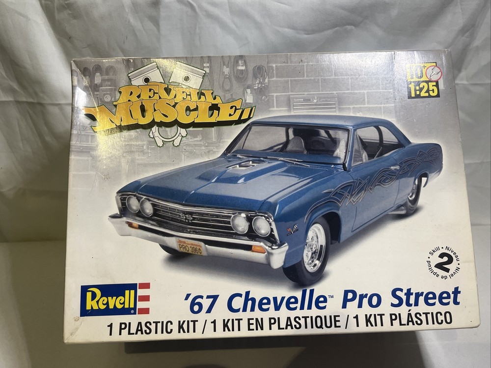 REVELL 67 CHEVELLE PRO STREET “REVELL MUSCLE” Open Box X2