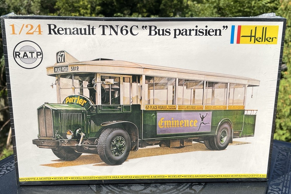 Heller Humbrol 1/24 Renault TN6C “Bus parisien” No. 789 – Sealed – France