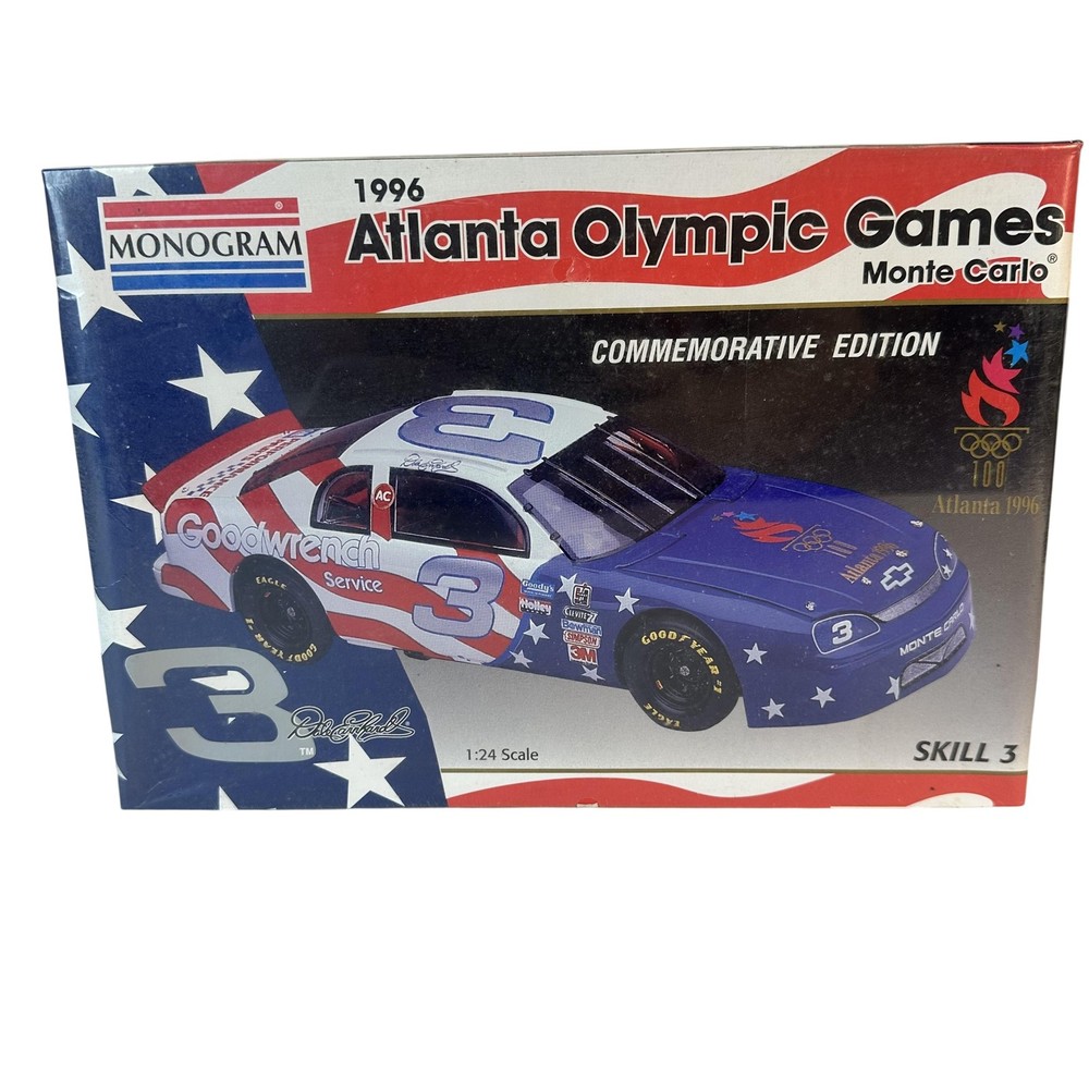 Vintage Monogram 1996 Atlanta Olympic Games Monte Carlo 1/24 Model Kit Skill 3