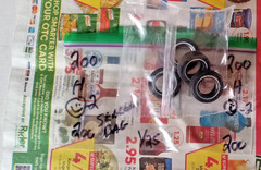 AMT FOUR (4) WHITE WALL TIRES in a sealed bag 1/25 SCALE PACKAGE # 200#########