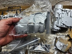 Entex 1970s Honda C750 Four Engine 1/3 Scale 750 Model Kit partially built