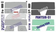 1:35 Window Tint Film and Canopy Mask for Pantsir S1 Meng SS016