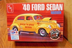 AMT ’40 FORD SEDAN GASSER 1/25 SCALE MODEL KIT build: stock, street rod or drag