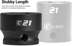 Stubby Impact Socket Set (3/8″ Drive/Metric Set)