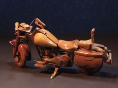 Classic Cruiser Motorcycle with High Back Seat – Gifts for Motorbike Lovers