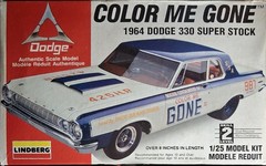 64 DODGE 330 COLOR ME GONE – DRAG RACING WHEEL SET – MODEL CAR KIT PARTS LOT