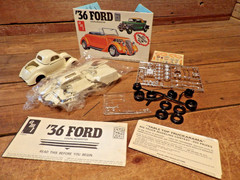Vintage AMT 1930’s FORD Coupe Roaster Street Rod Car Model Kit – JUNKYARD PARTS!