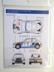 Decalpool 1/24 Peugeot 205 Turbo 16 WRC 1985 Decal Sheet #DP314 for Tamiya kit