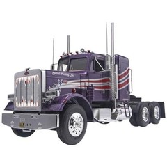 Purple Peterbilt 359 Model Kit Highly Detailed Truck Replica Crafts Kit