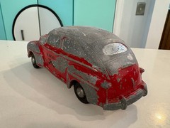 1948 Ford Sedan Die Cast Master Caster Dealer Promo Model Fire Chief Car Bank