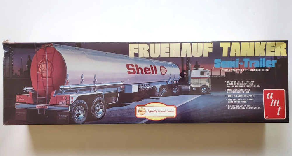 AMT 1:25 Shell Fruehauf Tanker Semi-Trailer Model Kit 918/06 SEALED