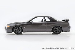 AOSHIMA 1/32 The Snap Kit Nissan R32 Skyline GT-R Crystal White 14-B Plastic Mod