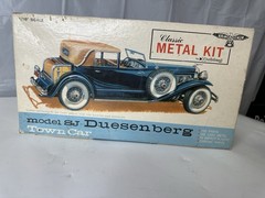Duesenberg SJ Town Car Model Kit Metal Vintage Started Appears Complete