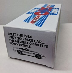 1986 Chevy Corvette Indy 500 Pace Car Custom Made Promo Model BOX ONLY NO CAR