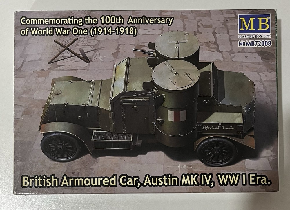 Master Box LTD 1/72 Master Box British Armoured Car, Austin, MK IV, WW I Era