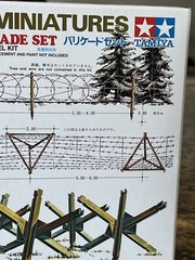 Military Miniatures Barricade Kit Tamiya 35027 WWII Diorama Model 1:35 Open Box