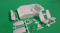 ’71 Hemi Cuda Plymouth 1/24 Model Car Part Kit Bucket Seat Interior Tub Dash