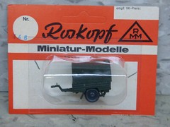 Roskopf RMM Minitanks Compatible Modern German 1 Axle 1.5T Trailer Lot #3813K