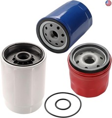 Diesel 6.6L Duramax Filter Kit, Grade Fuel, Oil, Transmission Filter Compatible