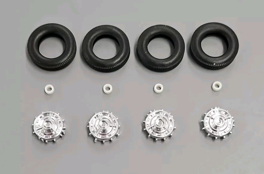 Moebius 1/25 1964 CHEVROLET CHEVY II NOVA SUPER SPORT SS COUPE WHEELS AND TIRES